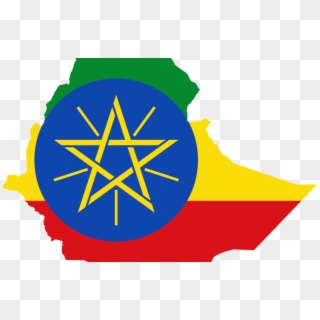 Ethiopia Flag Map, HD Png Download