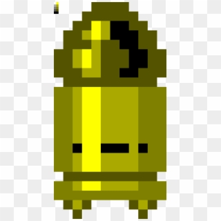 Monochromatic Yellow Bullet Kin - Enter The Gungeon Png, Transparent Png