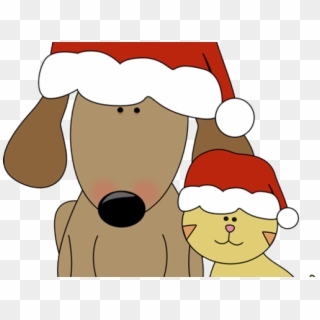 Christmas Cat And Dog Clip Art, HD Png Download