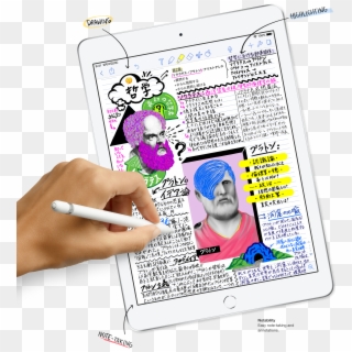 Drawing Highlighting Note Taking Notabilit Easy Note - Ipad 6th Generation Apple Pencil, HD Png Download