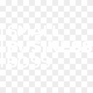 Small Business Boss Logo Horizontal White Hi-res - Poster, HD Png Download