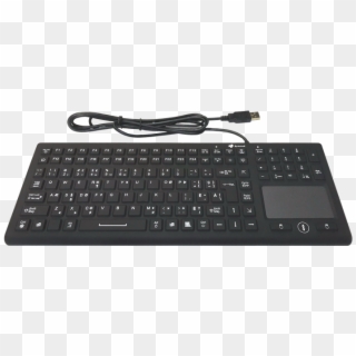 Industrial Silicone Keyboard With Integrated Mouse - Computer Keyboard, HD Png Download