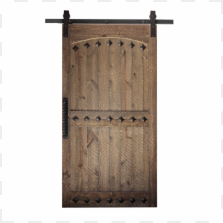 Barn Door Sample Finished W/clavos Distressed Track, HD Png Download
