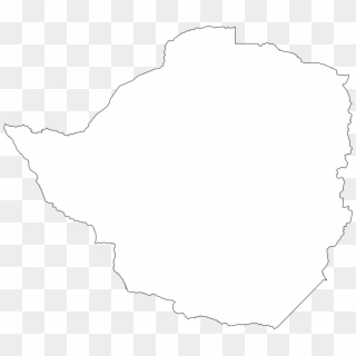 Blank Zimbabwe Map - Line Art, HD Png Download