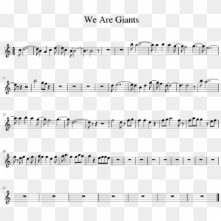 We Are Giants Sheet Music 1 Of 1 Pages - Havana Trumpet Sheet Music, HD Png Download