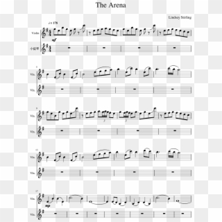 The Arena - Lindsey Stirling - 90's X Men Theme Song Sheet Music, HD Png Download