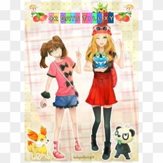2daystillx Pokémon X And Y Serena Clothing Cartoon - Barbie, HD Png Download