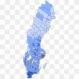 Sweden Democrats 2010 Election - Sweden Democrats Vote Map, HD Png Download