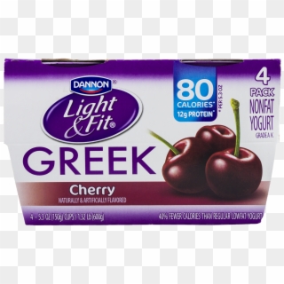 Light & Fit Nonfat Cherry Greek Yogurt, - Seedless Fruit, HD Png Download