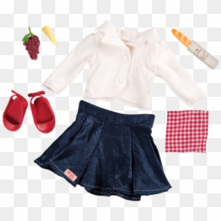 Picnic Chic Retro Picnic Outfit For 18-inch Dolls - Our Generation, HD Png Download