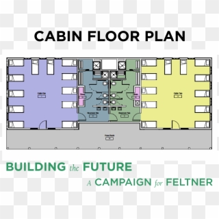 Feltner Floor Plan - Summer Camp Cabin Floor Plans, HD Png Download