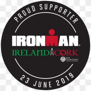 Im Ireland Cork Proud Supporter Sticker 2018 Negative - Ironman 70.3, HD Png Download