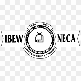 Ibew Neca Logo Black And White - National Joint Apprenticeship And Training Committee, HD Png Download