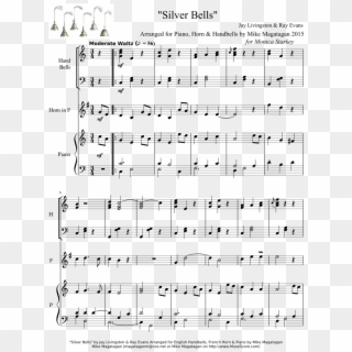 Silver Bells Sheet Music Composed By Jay Livingston - Shall We Do With A Drunken Sailor Flauto, HD Png Download