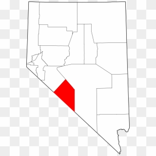 Map Of Nevada Highlighting Esmeralda County - Esmeralda County Nevada, HD Png Download