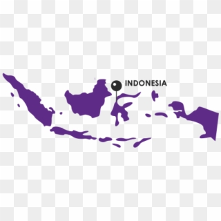 Simple Indonesia Map Vector, HD Png Download