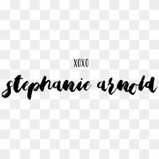 Xoxo Stephanie Arnold Overlay - Calligraphy, HD Png Download