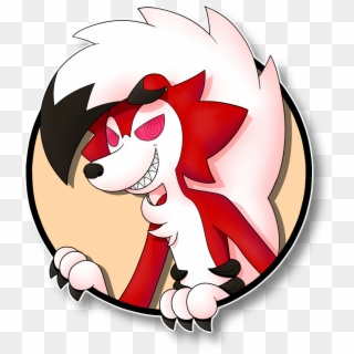 Icon That I Made Of Lycanroc I Hope And Like It ^-^ - Cartoon, HD Png Download