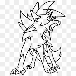 Collection Of Lycanroc High Quality Free - Lycanroc Pokemon Coloring Pages, HD Png Download