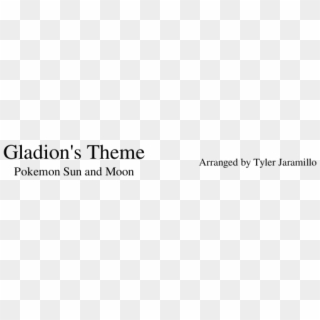 Gladion's Theme Sheet Music Composed By Arranged By - Jiangzhouzhen, HD Png Download