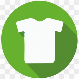 Free Icon Download Is Transparent Background - T Shirt Flat Icon, HD Png Download