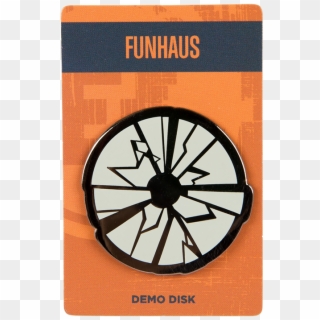 Funhaus Demo Disk Enamel Pin - Llanta De Carreta Png, Transparent Png
