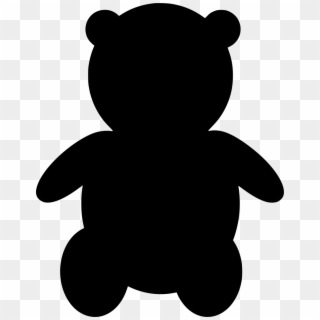 Download Png - Cute Teddy Bear Silhouette, Transparent Png - 838x1024 ...