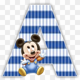 Baby Mickey Mouse 1st Birthday Party Alphabet Numbers - Baby Mickey Mouse Letters, HD Png Download