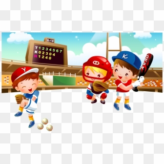 Drawing Sports Baseball - Free Clipart Baseball Game, HD Png Download
