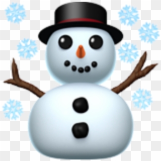 #iphone #iphoneemoji #emoji #emojis #emojisticker #snow - Iphone Snowman Emoji, HD Png Download