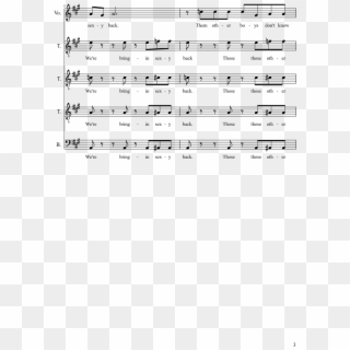 Sexyback Sheet Music 3 Of 25 Pages - Sheet Music, HD Png Download