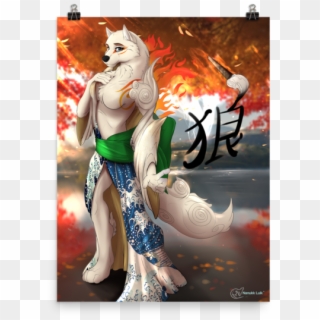 Amaterasu's Kimono Poster - Illustration, HD Png Download