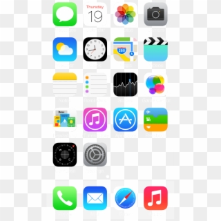 Iphone Home Screen Png - Low Battery Iphone 7, Transparent Png