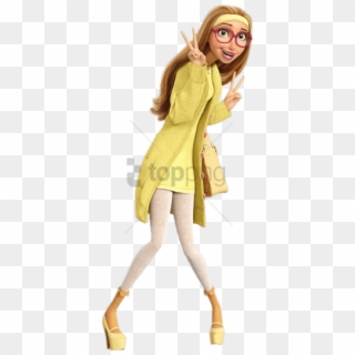 Download Big Hero 6 Honey Lemon Peace Sign Clipart - 3d Animation Movie Character, HD Png Download
