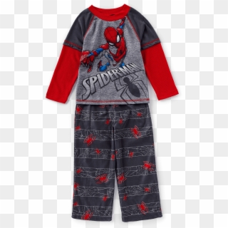 Spiderman Boys 8 16 2 Piece Spiderman Pajama Set Grey - Pajamas, HD Png Download