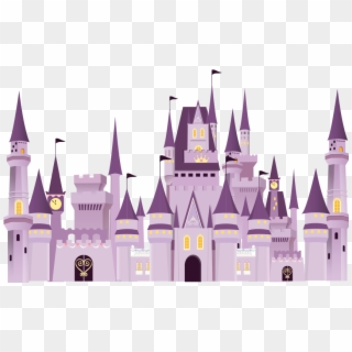 Disney Castle Cartoon - Cartoon Walt Disney Castle, HD Png Download