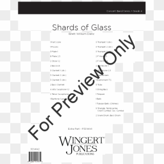 Shards Of Glass Thumbnail Shards Of Glass Thumbnail - Pomp And Circumstance Clare Grundman Clarinet 3, HD Png Download