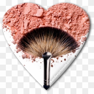 Makeup Brushes - Makeup Brush With Powder Png, Transparent Png