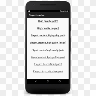 Elegant Underline Text Decorations On Android - App Data Collection Opt Out, HD Png Download