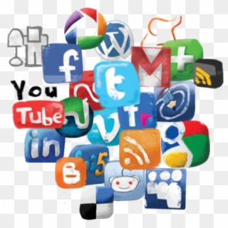 Social Media Logos - Social Media Clipart Png, Transparent Png