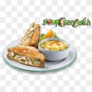 Salad Clipart Sandwich - Soup & Sandwich Background, HD Png Download