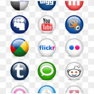 24 Glossy Social Media Icons - Youtube Icon, HD Png Download