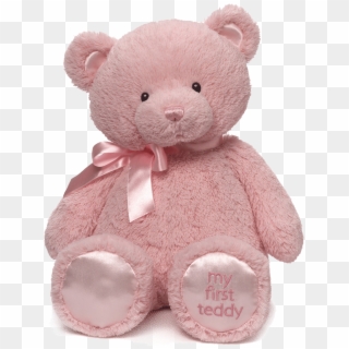 My 1st Teddy Pink Front - Transparent Pink Teddy Bear Png, Png Download