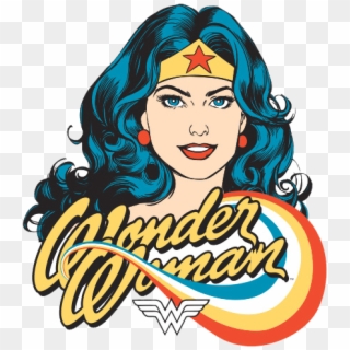 Wonder Woman Clipart Retro - Mulher Maravilha Desenho Rosto, HD Png Download