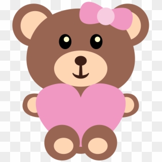 Girl Teddy Bear Clip Art, HD Png Download