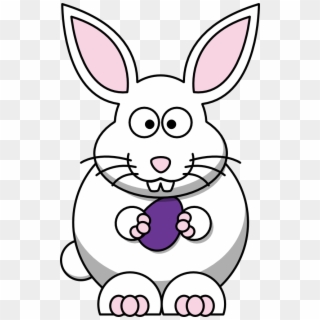 Easter Bunny Graphics - White Rabbit Clipart, HD Png Download