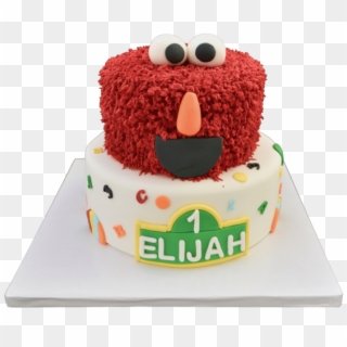 Elmo Sesame Street Chocolate Cake With Dulce De Leche - Sugar Cake, HD Png Download