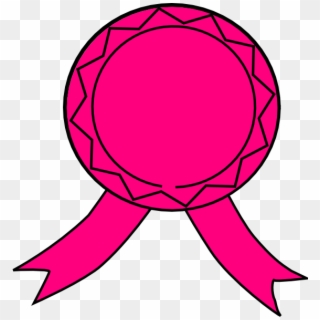 Pink Ribbon Clip Art - Award Ribbon Png Pink, Transparent Png