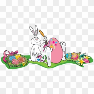 Egg Clipart Easter Bunny Png Easter Bunny Clipartpng - Transparent Easter Bunny Border Png, Png Download