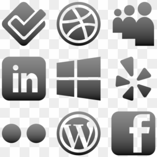 Social Media Icons Clipart Generic - Wordpress, HD Png Download